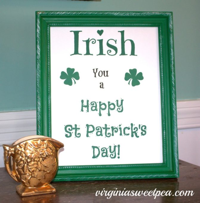 St. Patrick's Day Free Printable by virginiasweetpea.com