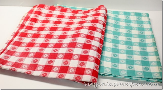 Vintage Checked Tablecloths