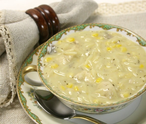 Chicken Corn Chowder by virginiasweetpea.com