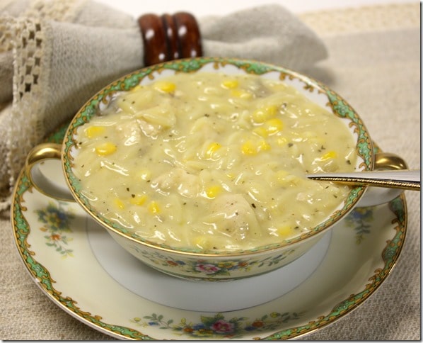 Chicken Corn Chowder by virginiasweetpea.com