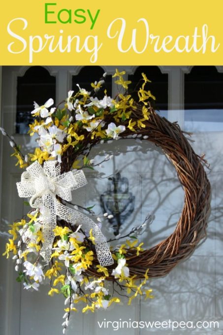 Easy to Make Spring Wreath - Sweet Pea