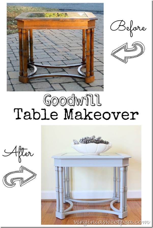 Goodwill Table Makeover by virginiasweetpea.com