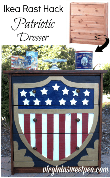 Ikea Rast Hack - Patriotic Dresser