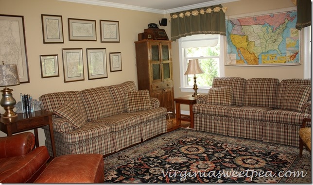 September Update to Family Room - Vintage Map