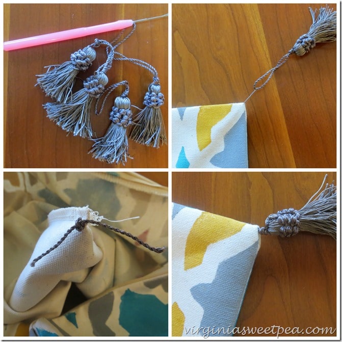 How to Add Tassels to a Pillow