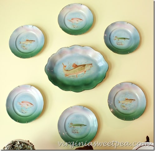 Antique Fish Platter and Plates