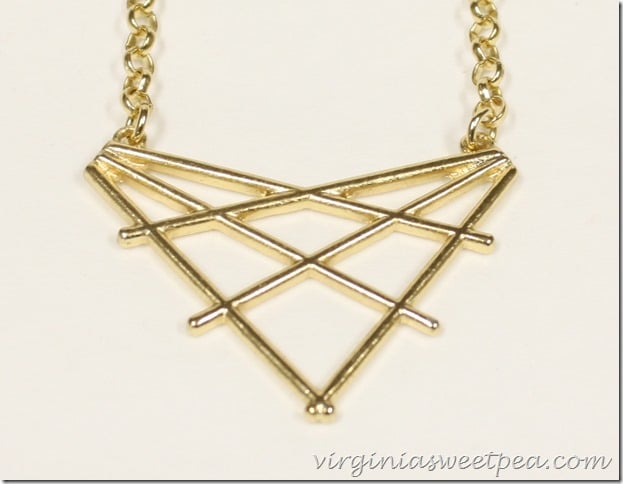 Roxbox Slate Geometric Pendant Necklace