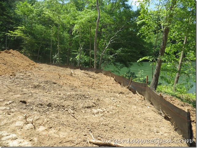 Silt Fence at Smith Mountain Lake