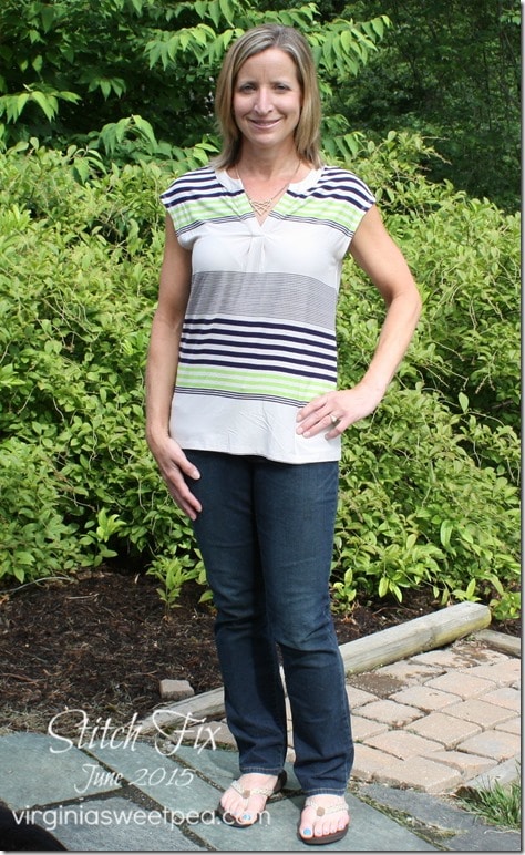 This top is from my 25th Stitch Fix box. I kept all five items this month. virginiasweetpea.com #stitchfix