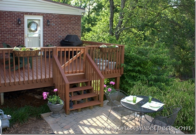 Deck refresh for summer by virginiasweetpea.com