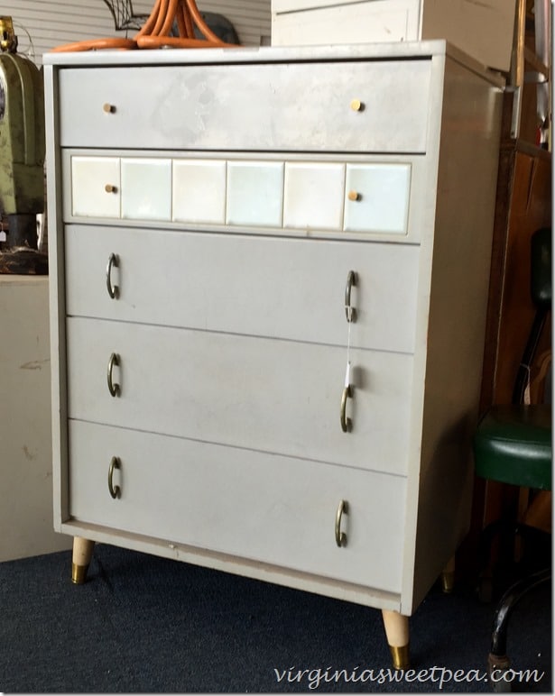 Mid-century dresser found in a NC thrift shop.