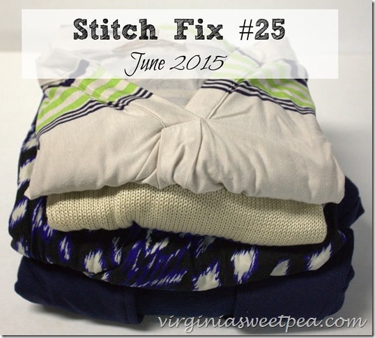 My 25th Stitch Fix box was a good one! I kept all 5 items giving me a 25% off discount. virginiasweetpea.com #stitchfix