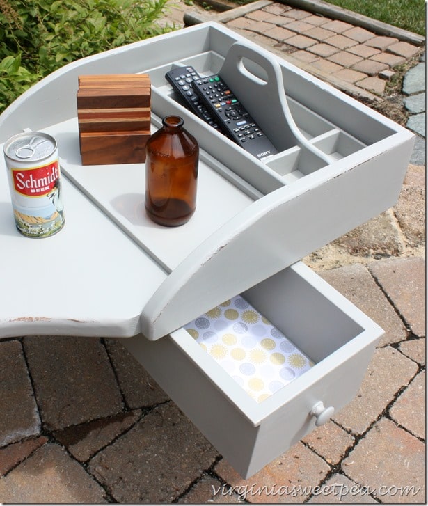 Cobbler's bench coffee table makeover by virginiasweetpea.com