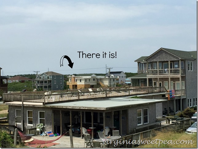 View of 1946 Nags Head home that has been moved and renovated.