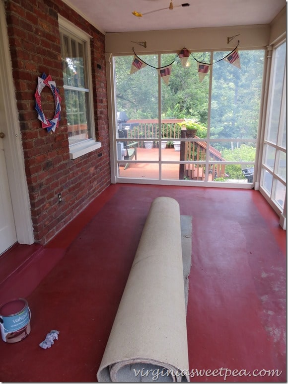 Painting our porch floor