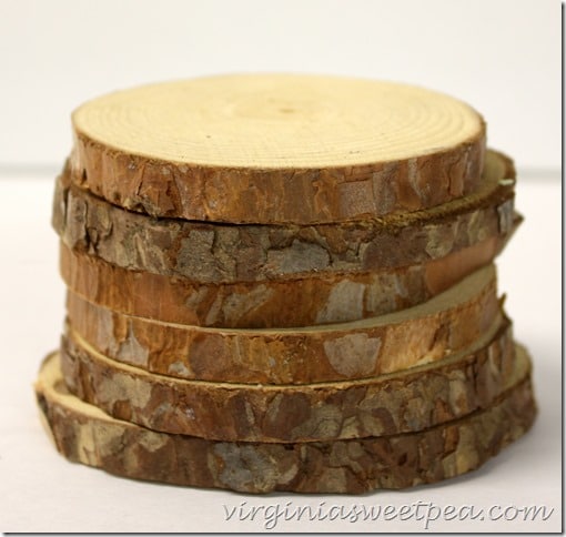 Cut wood slices