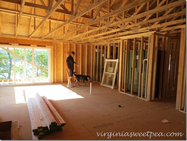 Living Room and Kitchen in Smith Mountain Lake Home