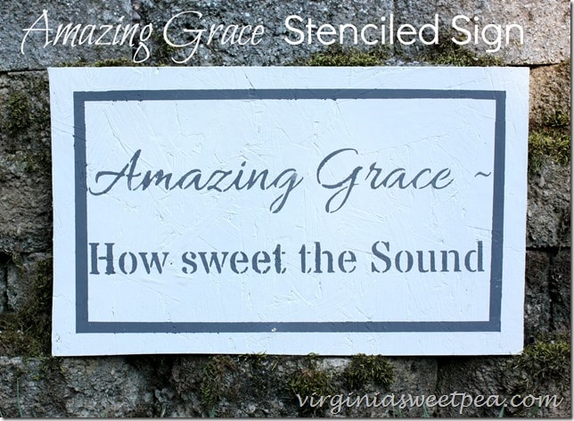 Learn how to use a stencil to make an sign for your home. Easy to follow tutorial! virginiasweetpea.com