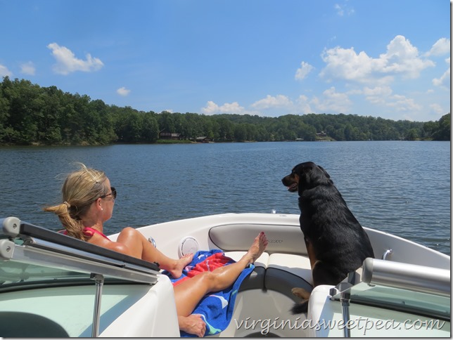 Sherman Skulina enjoys a boat ride at SML.  #sml