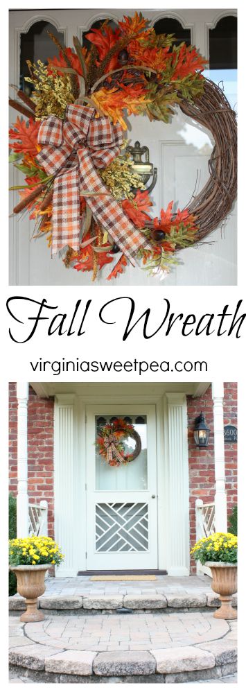 Make a wreath for fall