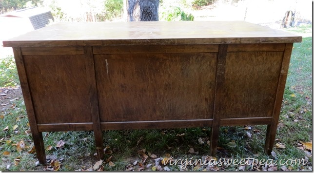 Antique Teacher's Desk Before