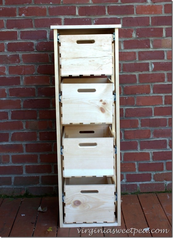 DIY Crate Storage Cabinet