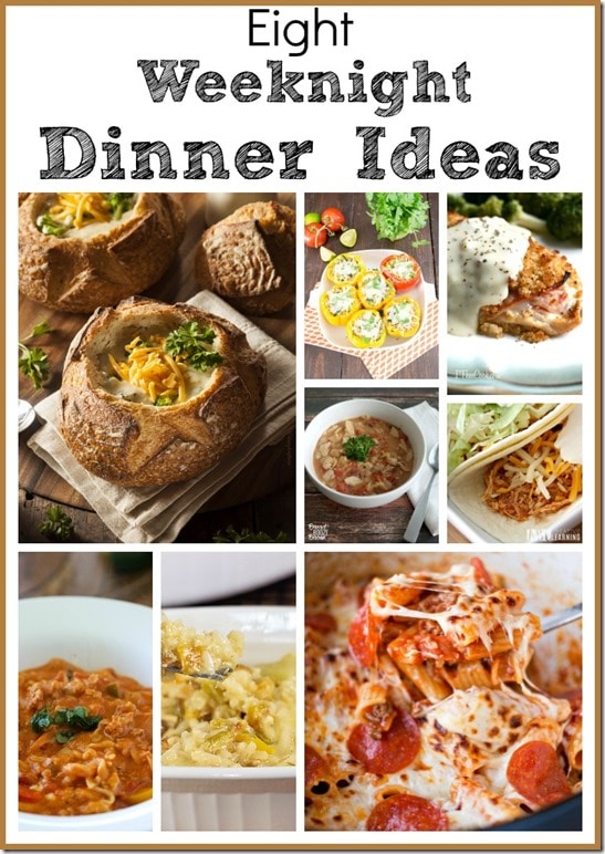 Eight Weeknight Dinner Ideas - Easy Meal Ideas to Make after a Long Day at Work - virginiasweetpea