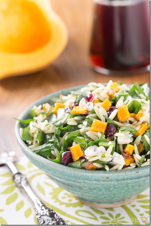 Fall Orzo Salad with Butternut Squash