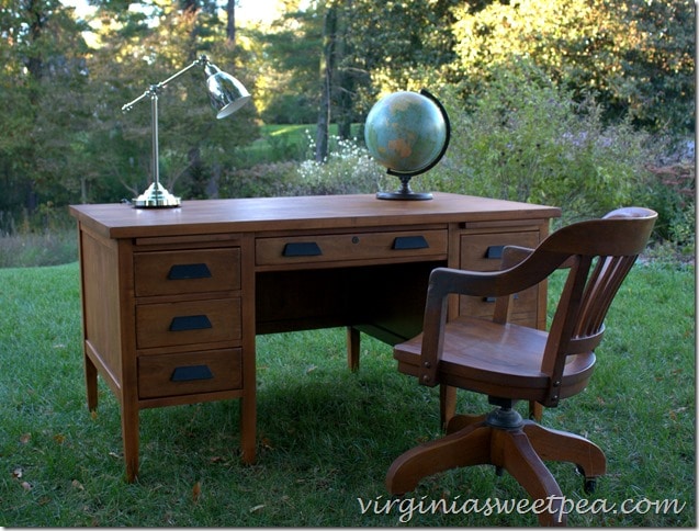 Vintage Teacher S Desk Makeover Sweet Pea