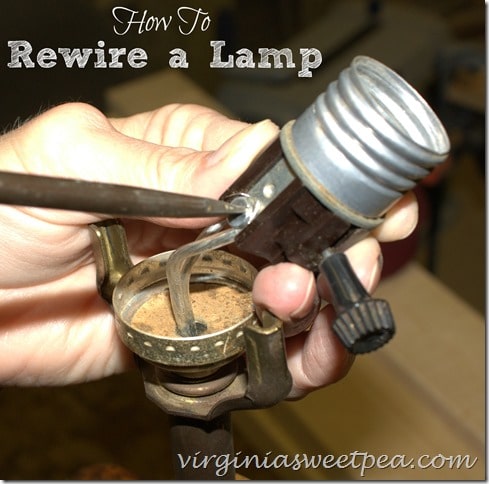 How to Rewire a Lamp. This step-by-step tutorial shows you what an easy DIY this can be.