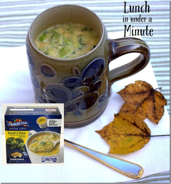 Lunch in Under a Minute with Progresso Bistro Cups - Very Tasty, too!