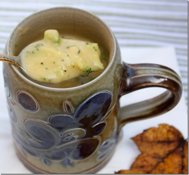 Progresso Bistro Cups - Broccoli and Cheese Soup - Look how thick and creamy it is!