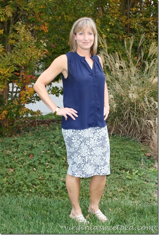 Stitch Fix October 2015 - Gilli Judy Textured Pencil Skirt