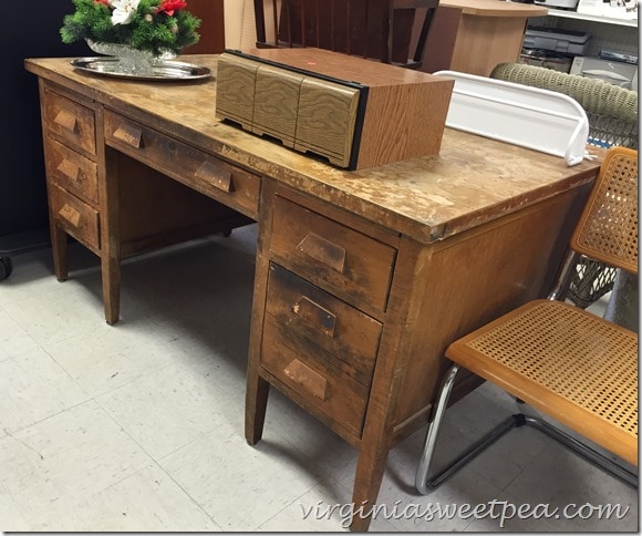 Vintage Teacher S Desk Makeover Sweet Pea