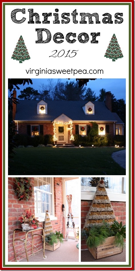 Christmas Decor 2015 - Tour a southern home's outdoor and porch decor. Vintage loves be sure to stop here!