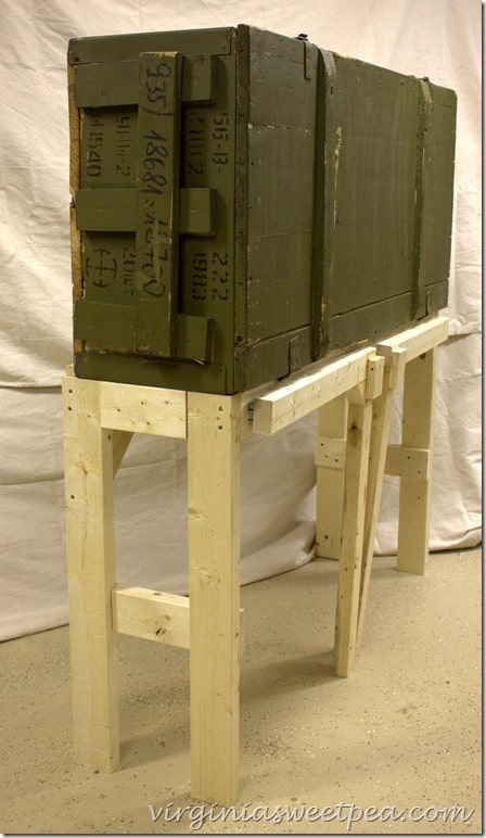 DIY Work Bench - It's made from a Russian Rifle Storage Crate!