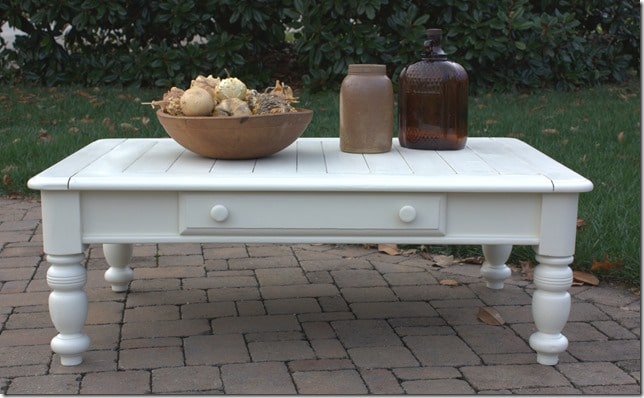 Farmhouse Style Coffee Table Makeover