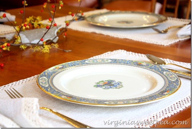 Lennox Autumn China on a Thanksgiving Table