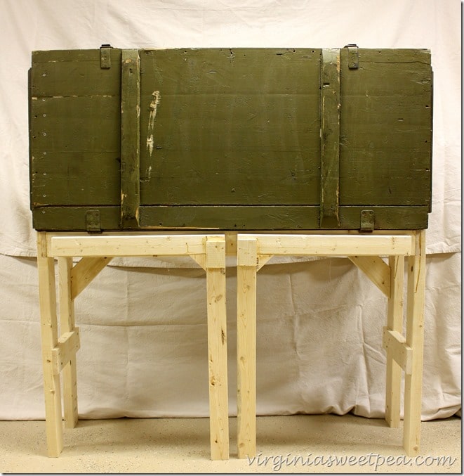 Russian Rifle Storage Crate Repurposed into a DIY Work Bench