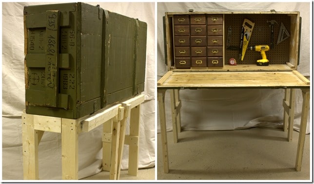 Russian Rifle Storage Crate to DIY Work Bench