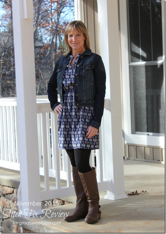 Stitch Fix Review - November 2015 - Just USA Anjuli Dark Wash Denim Jacket