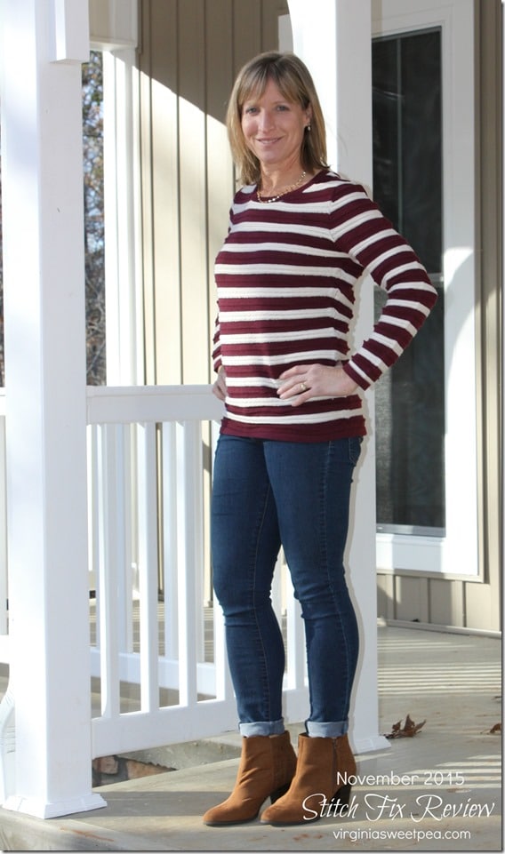 Stitch Fix Review - November 2015 - Skies are Blue Corby Pullover Sweater