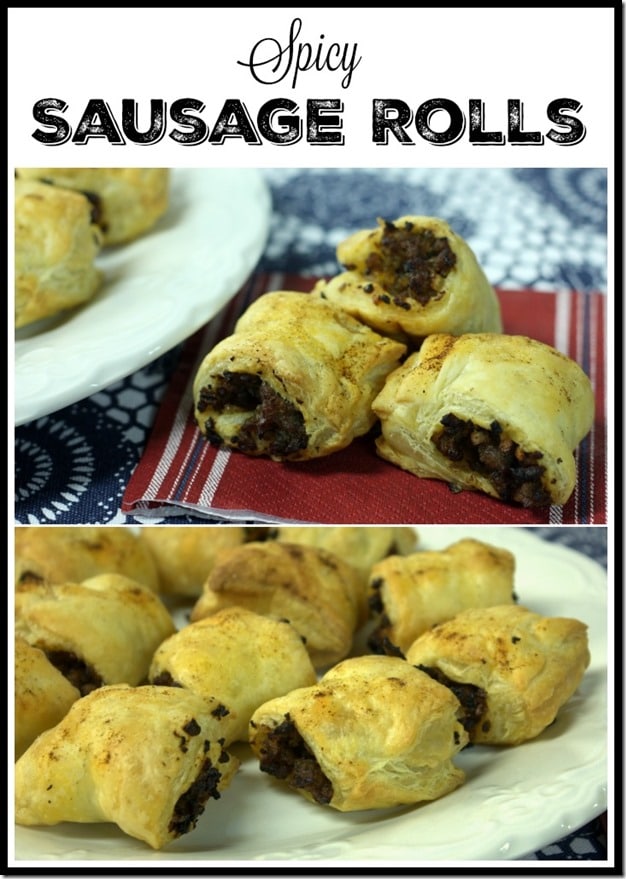 Spicy Sausage Rolls - A Great Appetizer - Easy to Make and a Crowd Pleaser