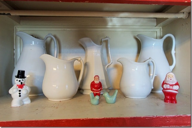 Ironstone and Vintage Santas