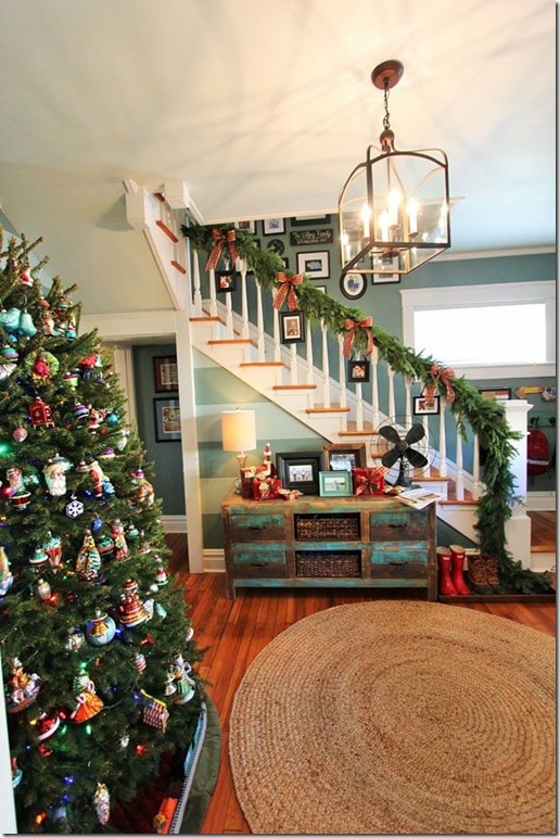 Christmas Home Tour  Modern Living in a 100 Year Old Home  This home retains its charm while being completely livable for a family with two young boys.