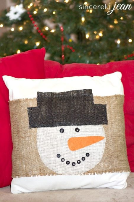 Snowman Pillow Cover
