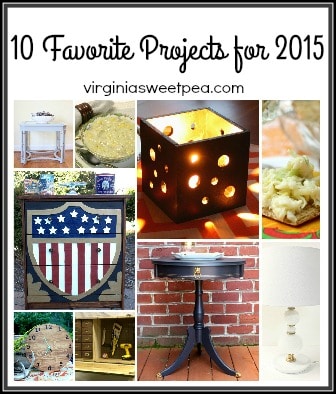 These are 10 of my favorite projects for 2015. Eight are DIY projects and two are recipes.