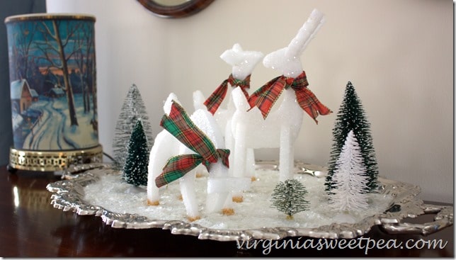 Reindeer made from styrofoam