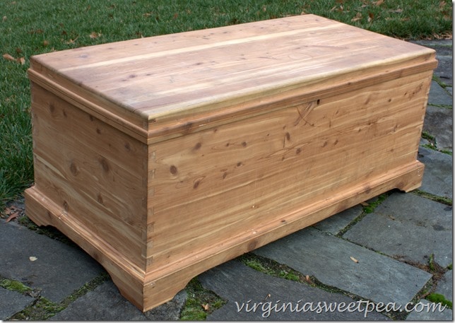 Cedar Chest Before - Side view