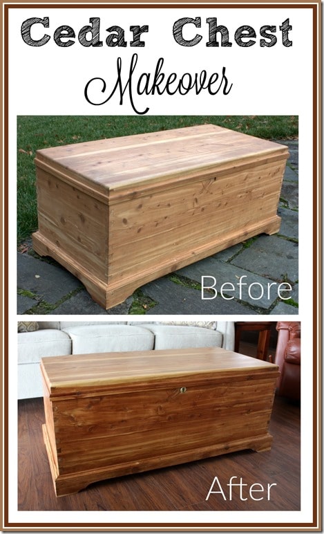 Cedar Chest Makeover - This handmade cedar chest got repaired and refreshed without the use of paint.